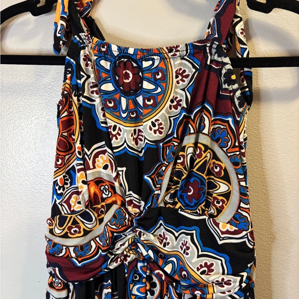 Colorful Patterned Maxi Dress - Picture 3 of 4